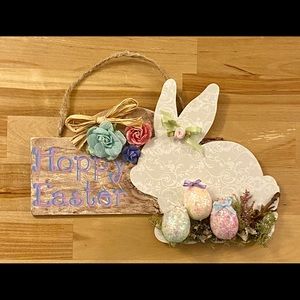 Handmade Hoppy Easter Sign